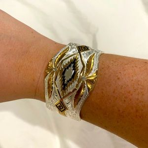 Montana Silversmiths gold and silver arm cuff